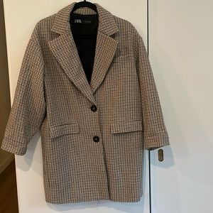 Zara Herringbone Coat